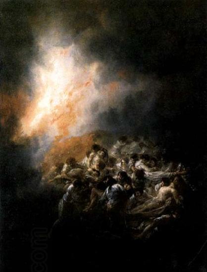 Francisco de goya y Lucientes Fire at Night China oil painting art